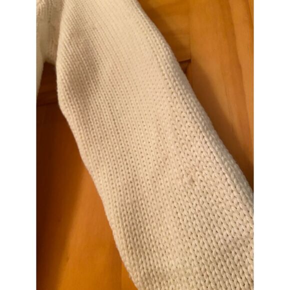 Vtg Miss Holly Cream Floral Embroidered Grannycore Open Front Cardigan sz Small‎ - Picture 7 of 7